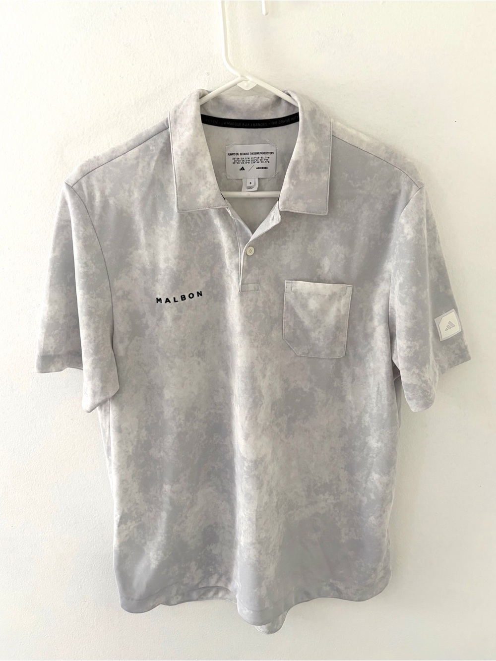 Malbon Golf x Adidas Adicross Performance Polo, Size: Small